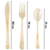 Set Tenedor + Cuchillo + Cuchara Glitter Dorado x36 un - comprar online