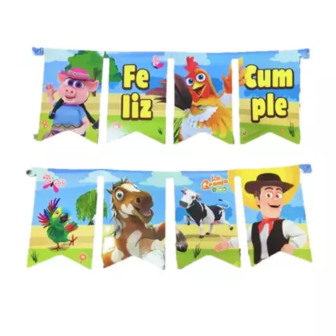 Banderin Feliz Cumple x1 La Granja de Zenon - comprar online