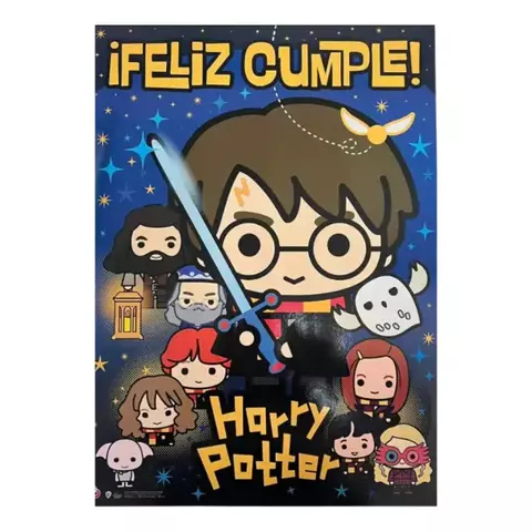 Afiche Feliz Cumple x1 Harry Potter - comprar online