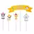 Adorno para torta - Pinche set Feliz Cumple Perritos | Perros - comprar online