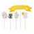 Adorno para torta - Pinche set Feliz Cumple Gatitos | Gato - comprar online
