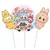 Adorno para torta - Pinche set Feliz Cumple Labubu - comprar online