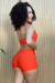 SHORT COM CADARÇO NA CINTURA LARANJA - comprar online