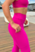 CALÇA FITNESS COM BOLSO NA LATERAL COR PINK - comprar online