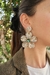 Aros Flor Colgante | Ligth Gold, Centro Esmeralda - comprar online