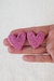 Corazones Pequeños | Fucsia Metalizado