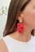 Aros Pétalos Colgantes | Rojo