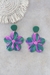 Flores | Verde Esmeralda - Fucsia