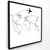 Quadro Minimalista Mundi na internet
