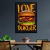 I Love Hamburguer - Fundo Preto - comprar online