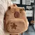 Saco de escola de estudante capibala almofada capivara saco casual all-match sac