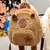 Saco de escola de estudante capibala almofada capivara saco casual all-match sac na internet