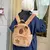 Saco de escola de estudante capibala almofada capivara saco casual all-match sac - loja online