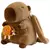 Mochila de Pelúcia Capivara Bo – Charmosa, Cômica e Inspirada em Desenhos Animados
