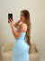 VESTIDO CANELADO MIDI