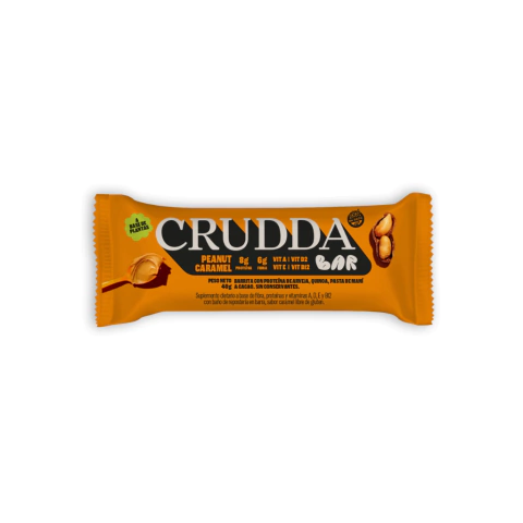 CRUDDA Barra proteica de maní y caramelo 40 gr