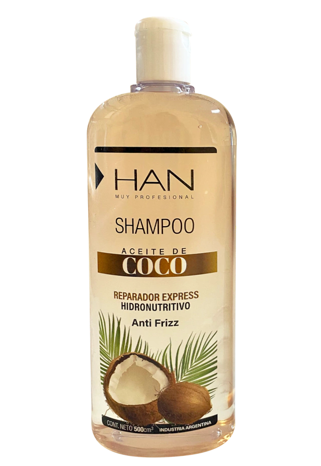 Shampoo Han Aceite de Coco 500 Ml - Belleza Diluce