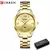 Curren relógio de ouro das mulheres relógios senhoras pulseira de aço criativ - comprar online