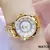 Relógio de pulso feminino diamante strass, elegante senhoras relógios, relógi - NEWTON IMPORTS