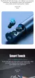 B9 fone de ouvido Bluetooth sem fio, intra-auricular binaural, metal fosco, IPX6 à prova d'água, toque, som 9D, display digital inteligente LED, TWS na internet