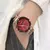 Relógio minimalista feminino de luxo, japão, quartzo, rosa, ouro, laço milan. - loja online