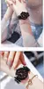 Reloj mujer moda feminina céu estrelado relógios ímã fivela cinto de malha d