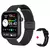 Smartwatch Full Touch Screen para Mulheres e Homens, Chamada Bluetooth, Impermeável