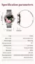 Xiaomi Android Moda Relógio Inteligente para Mulheres, 360x360 Tela HD, Freqüência Cardíaca, Dial Personalizado, Chamadas por Voz, SmartWatches, Novo, 2024