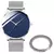 Relógio de quartzo minimalista masculino, aço inoxidável. - NEWTON IMPORTS