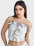 CROPPED DE ALÇA COM BABADO