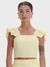 BLUSA CROPPED COM BABADOS