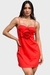 VESTIDO CURTO COM FLOR