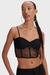 TOP EM TELA CORSET CROPPED