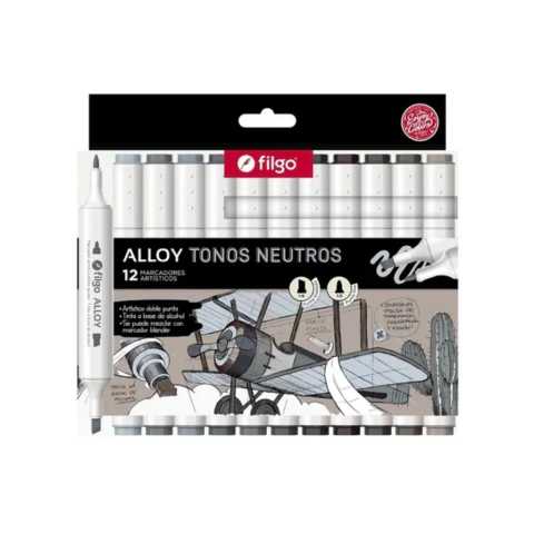 MARCADOR FILGO ALLOY TONOS NEUTRO X12 - comprar online