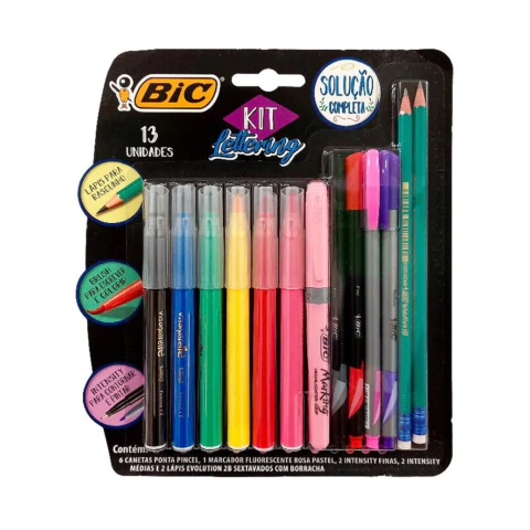 KIT LETTERING BIC INTENSITY x13 PIEZAS - comprar online