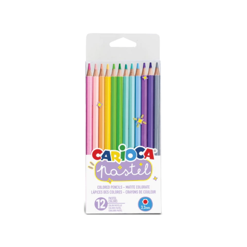 LAPICES DE COLORES CARIOCA PASTEL x12 - comprar online