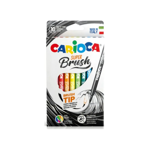 MARCADOR CARIOCA SUPER BRUSH X10 - comprar online