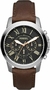 Fossil Grant Quartzo Masculino - Cronografo e Couro Genuíno (FS4813IE)