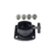 Caneca 7/8 ou 2,2cm para Tom de Bateria Metal Preto Spanking