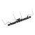 Mini Rack com 4 Hastes Percussão Bateria Metal Preto Torelli