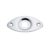 Plate para Jack Canoa Oval Relevo Cromada Dolphin