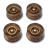 Kit 4 Knob Guitarra SG Les Paul Dourado Números Brancos 0600
