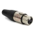 Plug XLR Fêmea Metal Profissional 3 Vias Roxtone RX3FP-NT