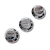 Kit 3 Knob Strato Volume Tone Tone Plástico ABS Cromado - comprar online