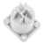 Plug Powercon Fêmea Saída Conector Painel 4 Vias Branco - comprar online