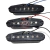 Captador Guitarra Strato Single Alnico V Branco Kit com 3 Hook - comprar online