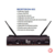 Microfone Sem Fio Bastão Duplo UHF Dylan DW602 MAX 26 Canais - E! Musical