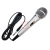 Microfone Dinâmico M1800S Karaokê Prateado MXT - comprar online