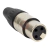 Plug XLR Fêmea Metal Profissional 3 Vias Roxtone RX3FP-NT - E! Musical