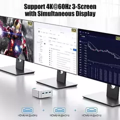 MINI PC T8 PLUS DDR5 16G Dual LAN Support 4K Triple Display N95/N100 Quad Core for Win11 Handheld Micro PC - tienda online